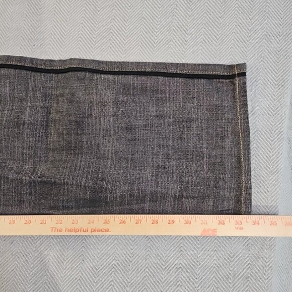 Ecko Unltd Jeans Size 38 Black Baggy Fit Y2K Contrast Grunge Skater Y2k Style AU - Picture 6 of 16